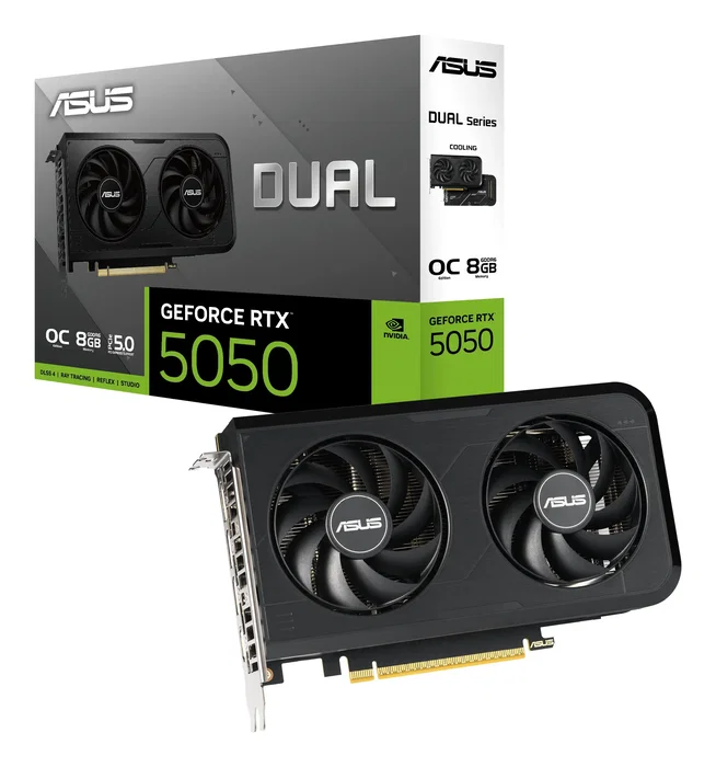 Tarjeta grafica asus dual -rtx5050-o8g nvidia geforce rtx 5050 8 gb gddr6