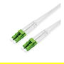 ROLINE Cable Fibra Óptica LWL Duplex, 9/125 um OS2 Monomodo, LC-APC/LC-APC, Blindado Acero, LSZH, Blanco, 5 m, Referencia 21158633
