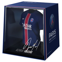 FANCOLLEX Figura Mini Hakimi PSG en Vinilo, Acrílico y Plástico Biodegradable - 9.5 cm de Altura