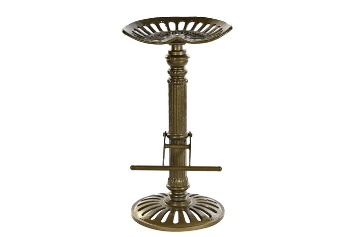 DKD Home Decor Taburete Vintage Dorado Metal 44 x 82 x 33 cm