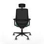PIQUERAS Y CRESPO Silla de oficina Mardos con Mecanismo Sincro/Traslack, Verde Esmeralda y Negro