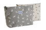 DKD Home Decor Neceser Baby Dinos 23 Blanco Gris Canvas Algodon 8 x 21 x 33 cm (2 Unidades)