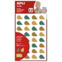 Apli Gomets Hojas de Árboles Removibles 384U - 6 Hojas Surtidas