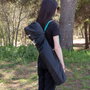 Aktive Silla plegable camping con posavasos negra