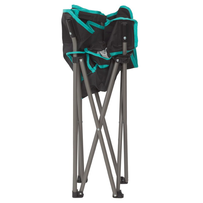 Aktive Silla plegable camping con posavasos negra Aktive Silla plegable camping con posavasos negra