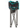 Aktive Silla plegable camping con posavasos negra