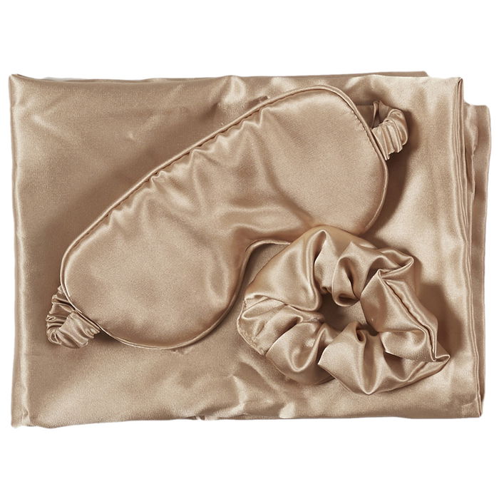 Cosmetic Club Juego De 3 Piezas Satén Para Dormir