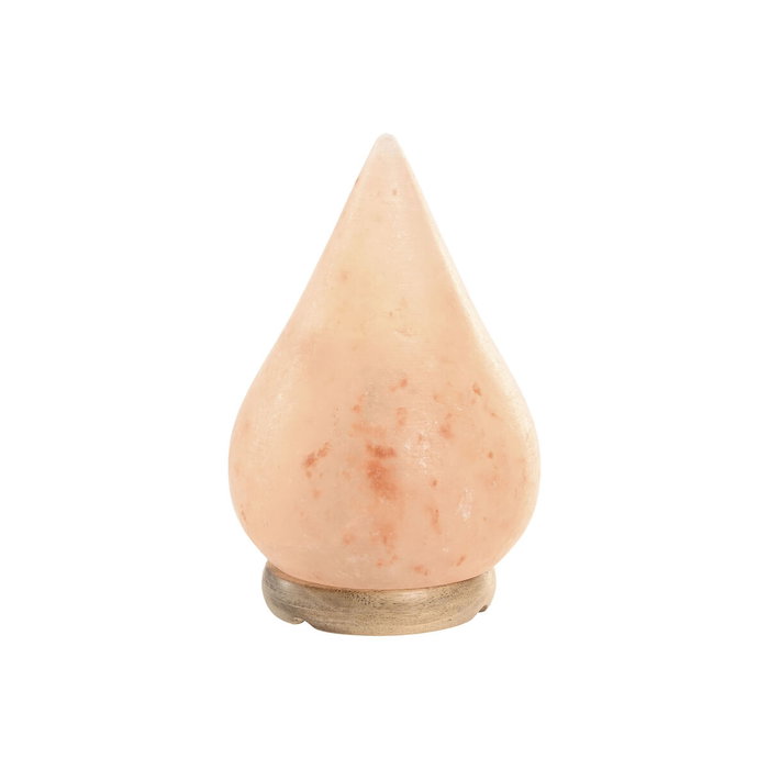 DKD Home Decor Lámpara de Sobremesa de Sal del Himalaya Rosa Gota
