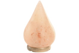 DKD Home Decor Lámpara de Sal del Himalaya Sobremesa Estilo Árabe, Color Rosa Forma Gota, Bombilla E14, 12 x 12 x 19 cm
