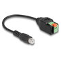 DeLOCK Cable adaptador RCA hembra a bloque de terminales con pulsador 15 cm