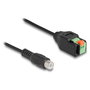 DeLOCK Cable adaptador RCA hembra a bloque de terminales con pulsador 15 cm
