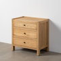 Mesita Natural Madera Mindi Dormitorio 65 X 40 X 65 cm