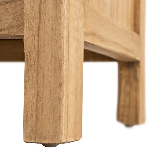 Mesita Natural Madera Mindi Dormitorio 65 X 40 X 65 cm