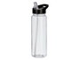 Leknes Botella Deportiva de Plástico PET 700 ml Negro/Transparente - Dimensiones: 8x24.5x7 cm (Set de 24)