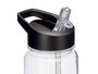 Leknes Botella Deportiva de Plástico PET 700 ml Negro/Transparente - Dimensiones: 8x24.5x7 cm (Set de 24)
