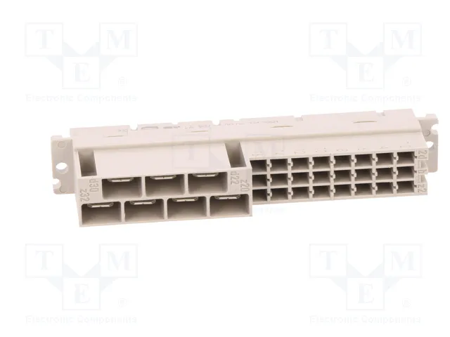 HARTING Conector de datos DIN 41612 macho de 31 pines recto