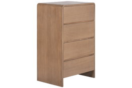 DKD Home Decor Chifonier Urban Curio25 Natural Marron 4 cajones Paulownia Olmo 60 x 40 x 94 cm