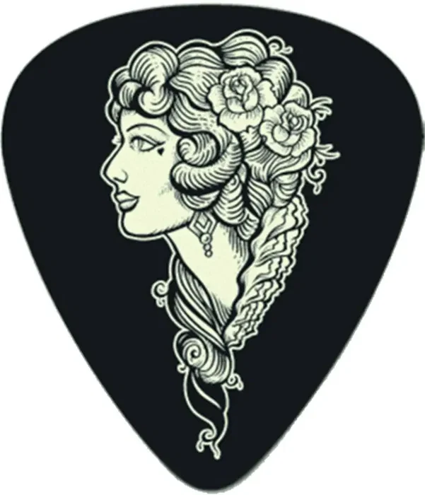 Dunlop Púas Lucky 13 Series III Voodoo Queen - 0,73 Mm - Pack 36 Unidades