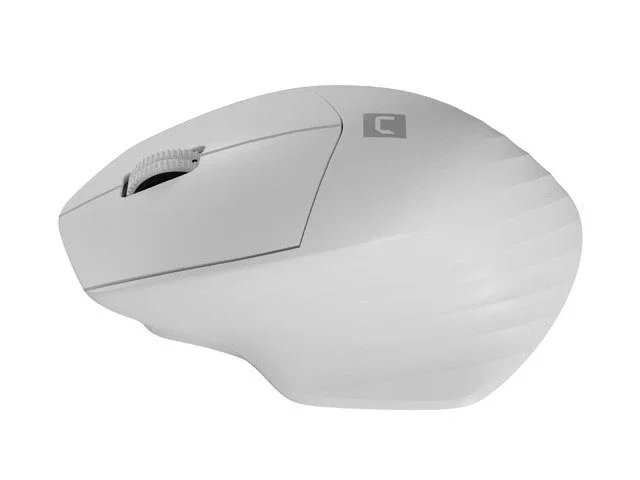 NATEC Siskin 2 Ratón Inalámbrico Bluetooth 5.0 y 2.4GHz para Oficina, Óptico 1600 DPI, Para Mano Derecha, Blanco