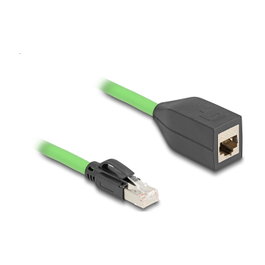 DeLOCK Cable de extensión de red RJ45 Cat.6A macho a hembra SF/UTP 2 m Verde