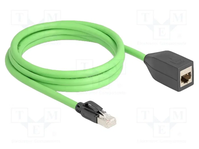 DeLOCK Cable de extensión de red RJ45 Cat.6A SF/UTP 2 m verde DeLOCK Cable de extensión de red RJ45 Cat.6A SF/UTP 2 m verde