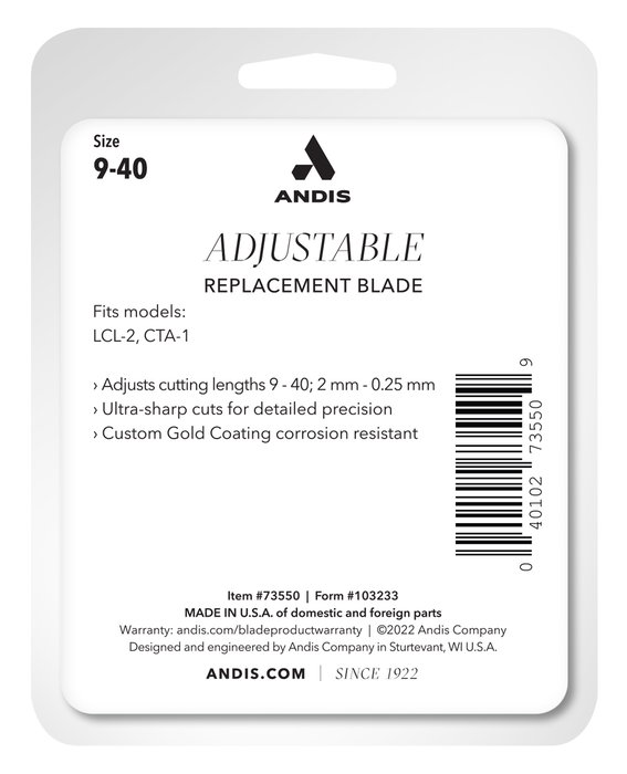Andis Vida Cuchilla Recambio Gold Para Maquina
