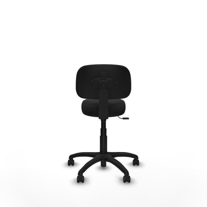 PIQUERAS Y CRESPO Silla Llanos giratoria en similpiel negro
