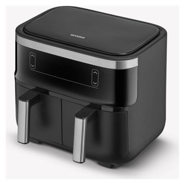 Severin FR 2453 Freidora de aire doble 7,6 l negro