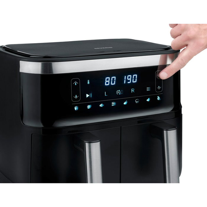 Severin FR 2453 Freidora de aire doble 7,6 l negro