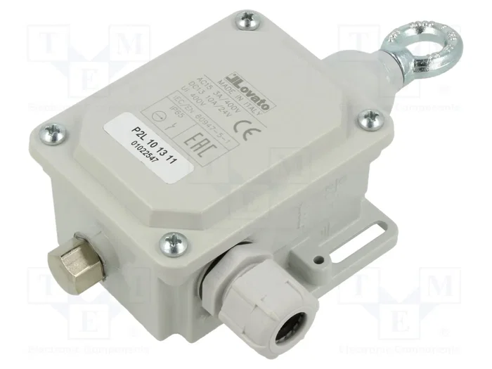 LOVATO ELECTRIC Interruptor de seguridad de cuerda unilateral gris