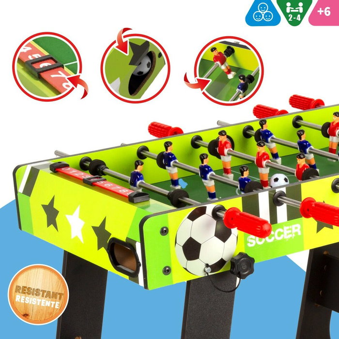 Color Baby Futbolín de Madera Plegable 81x42x63 cm Color Baby Futbolín de Madera Plegable 81x42x63 cm