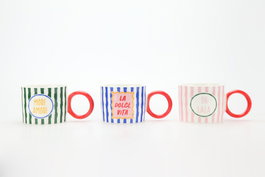 DKD Home Decor Tazas Modernas Sardinas 25 Multicolor 370ml (12 Unidades) lifetitle_placeholder