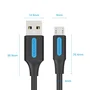 Vention Cable USB 2.0 COLBI USB A Macho a Micro-USB B Macho para Carga y Datos (480 Mbps), Longitud 3m, Color Negro y Plata