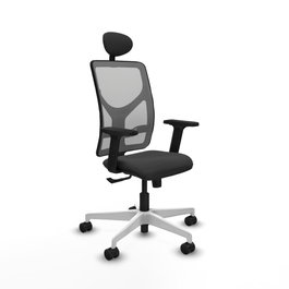 PIQUERAS Y CRESPO Silla de oficina Motilla con mecanismo Sincro, Gris