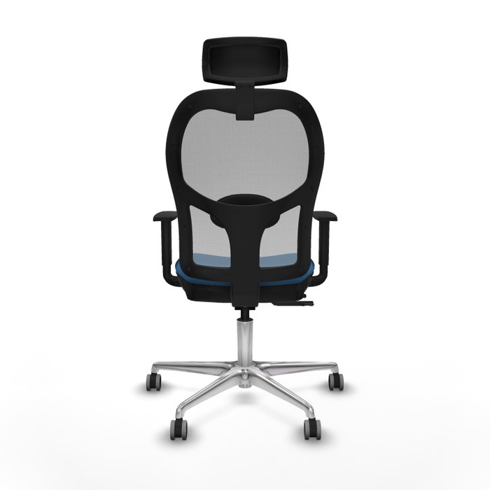 PIQUERAS Y CRESPO Silla de oficina Jorquera con mecanismo Sincro/Traslack, Azul claro y Gris PIQUERAS Y CRESPO Silla de oficina Jorquera con mecanismo Sincro/Traslack, Azul claro y Gris