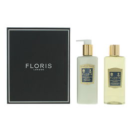 Set Floris Of London: Night Scented Jasmine, Nourishing, Body Lotion, 250 ml + Night Scented Jasmine, Cleansing, Shower Gel, All Skin Types, 250 ml