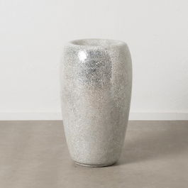 Jarrón Blanco Fibra de Vidrio Decoración 46 X 46 X 91 cm