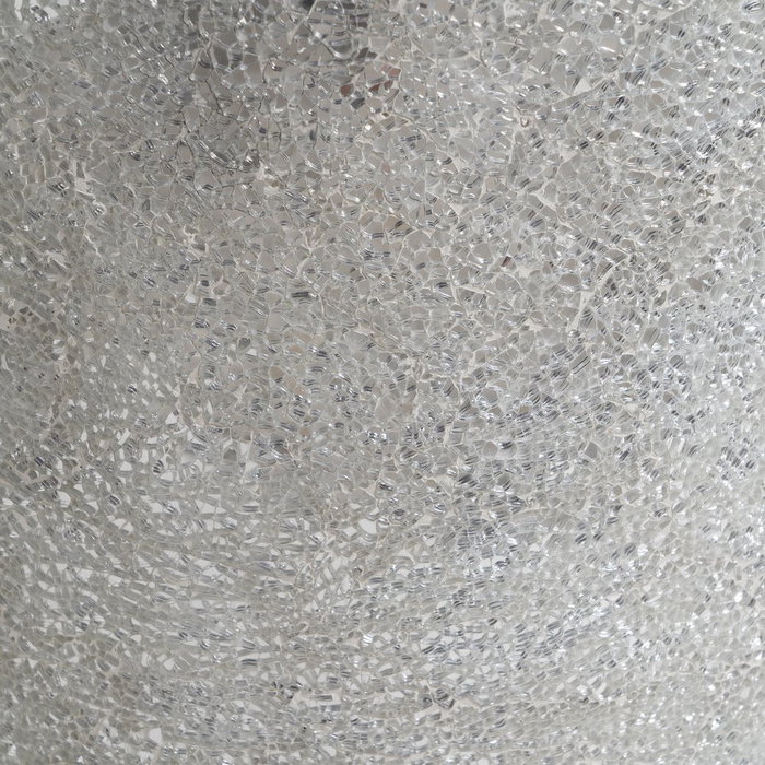 Jarrón Blanco Fibra de Vidrio Decoración 46 X 46 X 91 cm