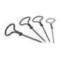 Benson Barrenas Juego Profesional 4 Piezas de Metal - 13.5 cm, 12 cm, 10.5 cm, 9.5 cm