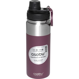 asobu Alpine Flask - Botella térmica de acero inoxidable 530ml Burgunderrot