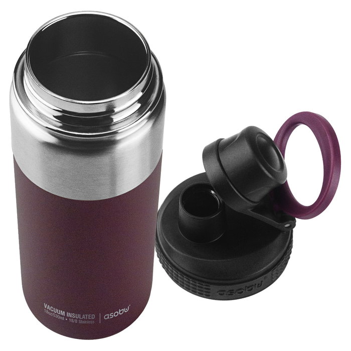 Asobu Alpine Flask Bottle Burgundy 530 ml