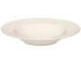 VESSIA Plato hondo de porcelana relieve rayas blanco 22cm