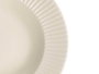VESSIA Plato hondo de porcelana relieve rayas blanco 22cm