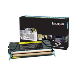 Lexmark C748H3YG Toner Original Color Amarillo para Impresoras Optra C 748 DE/DTE/E - Rendimiento 10000 páginas