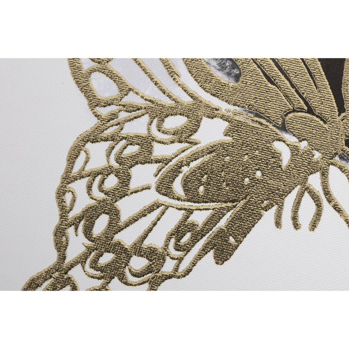 DKD Home Decor Set de 2 Cuadros Lienzo Chica Mariposas 70x100 cm