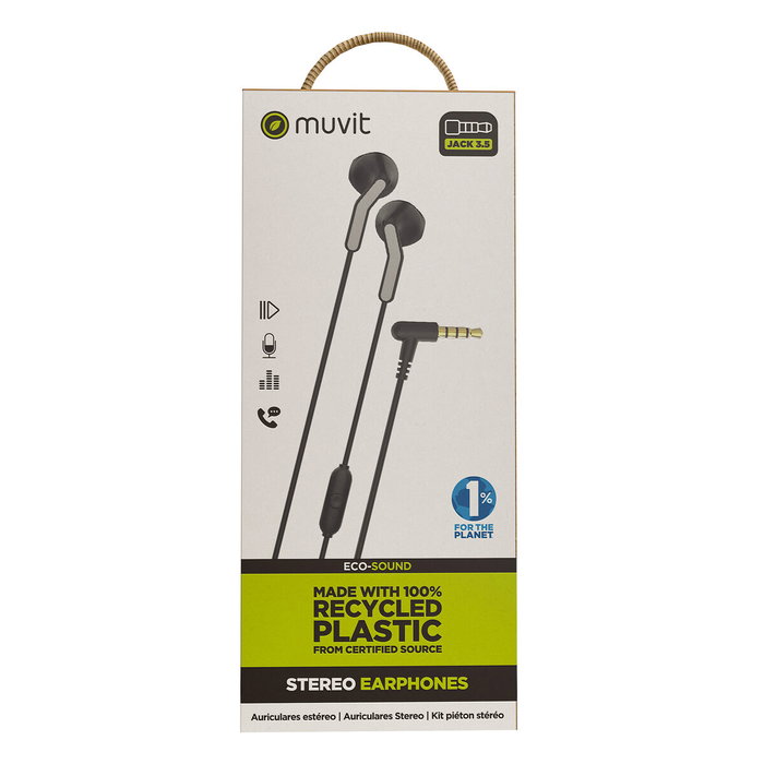 Muvit For Change Auriculares E56 Negro Muvit For Change Auriculares E56 Negro