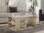 Mesa de Centro Rectangular Travertino 80 x 50 x 40 cm