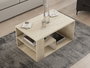 Mesa de Centro Rectangular Travertino 80 x 50 x 40 cm