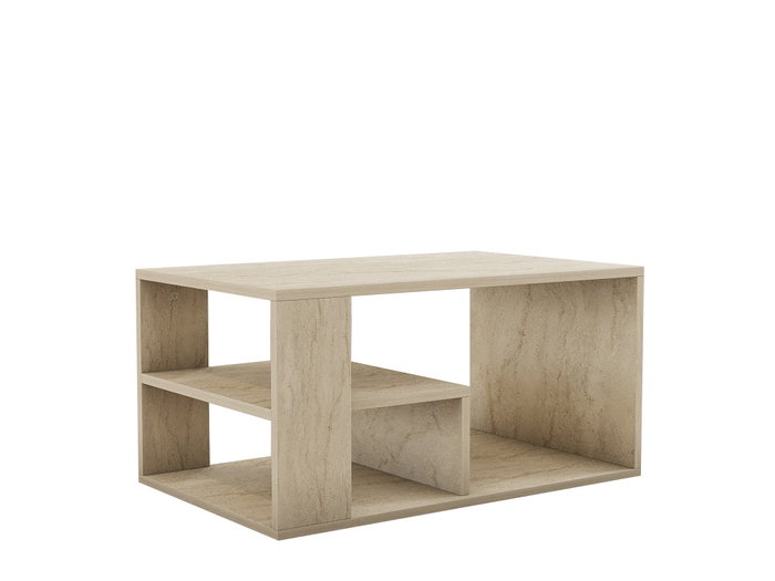 Mesa de Centro Rectangular Travertino 80 x 50 x 40 cm
