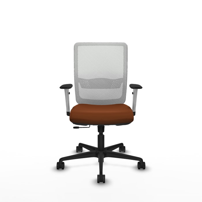 PIQUERAS Y CRESPO Silla de oficina Haches con mecanismo Sincro/Traslack, Marrón y Blanco PIQUERAS Y CRESPO Silla de oficina Haches con mecanismo Sincro/Traslack, Marrón y Blanco